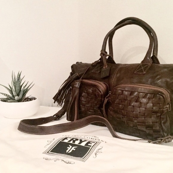 Frye Handbags - Frye Stacy Crossbody Satchel  Leather bag brown